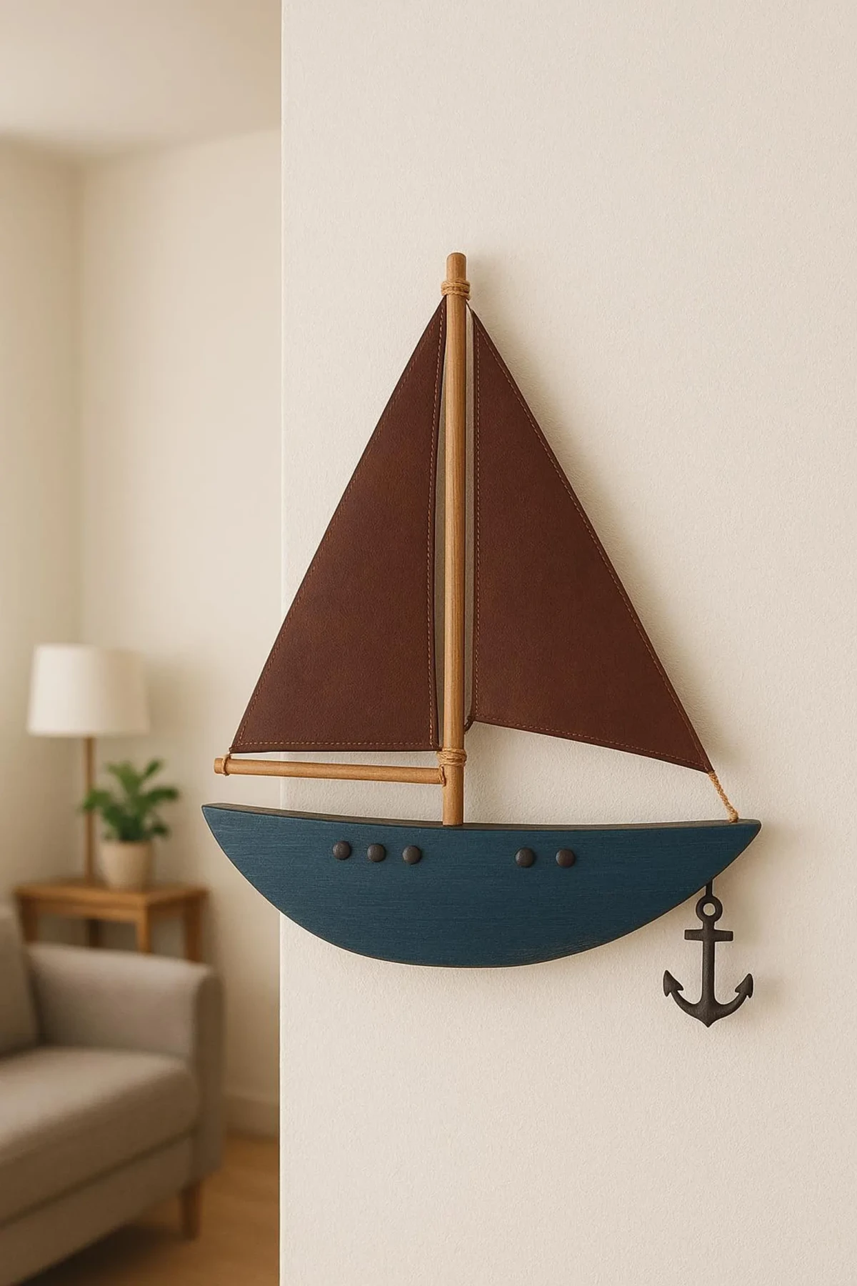 El Yapımı Ahşap Yelkenli