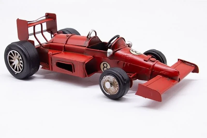 Dekoratif Metal Yarış Arabası