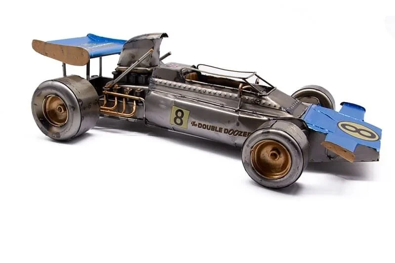 Dekoratif Metal Yarış Arabası