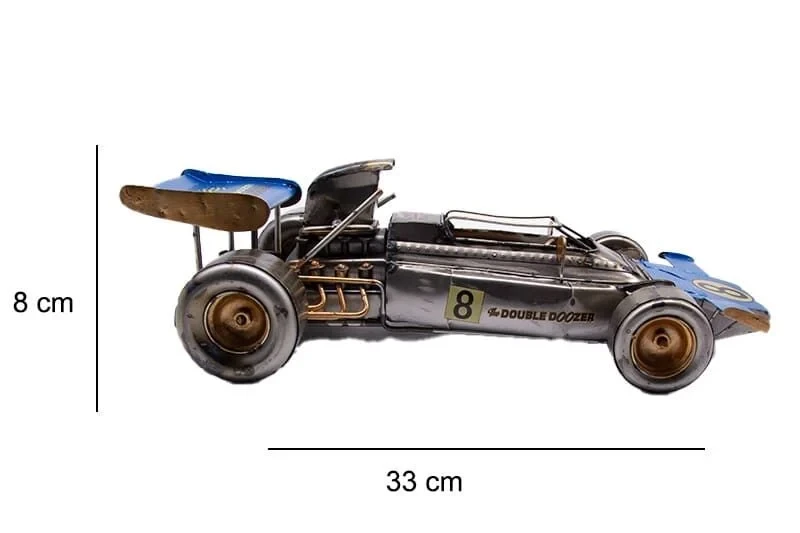 Dekoratif Metal Yarış Arabası