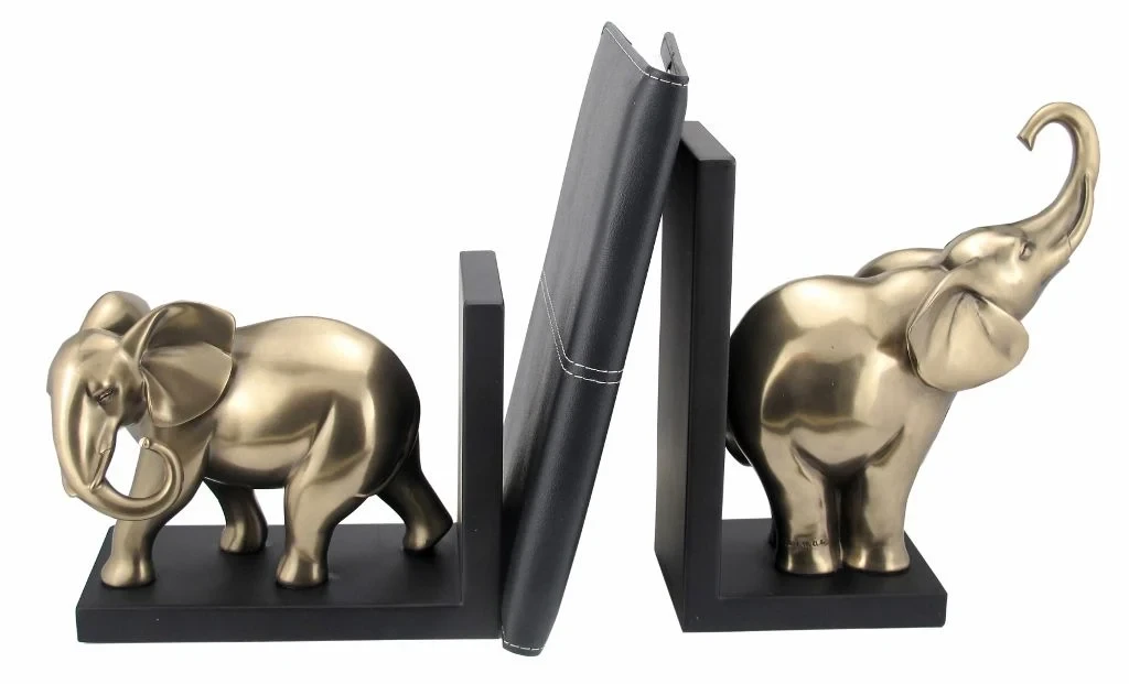 Fil Biblolu Kitap Tutucu Destek