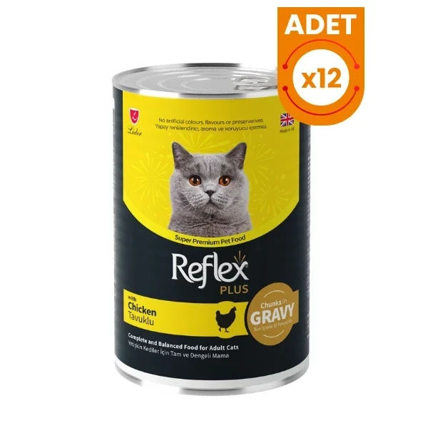 Reflex Plus Sos İçinde Tavuklu Yetişkin Konserve Kedi Maması