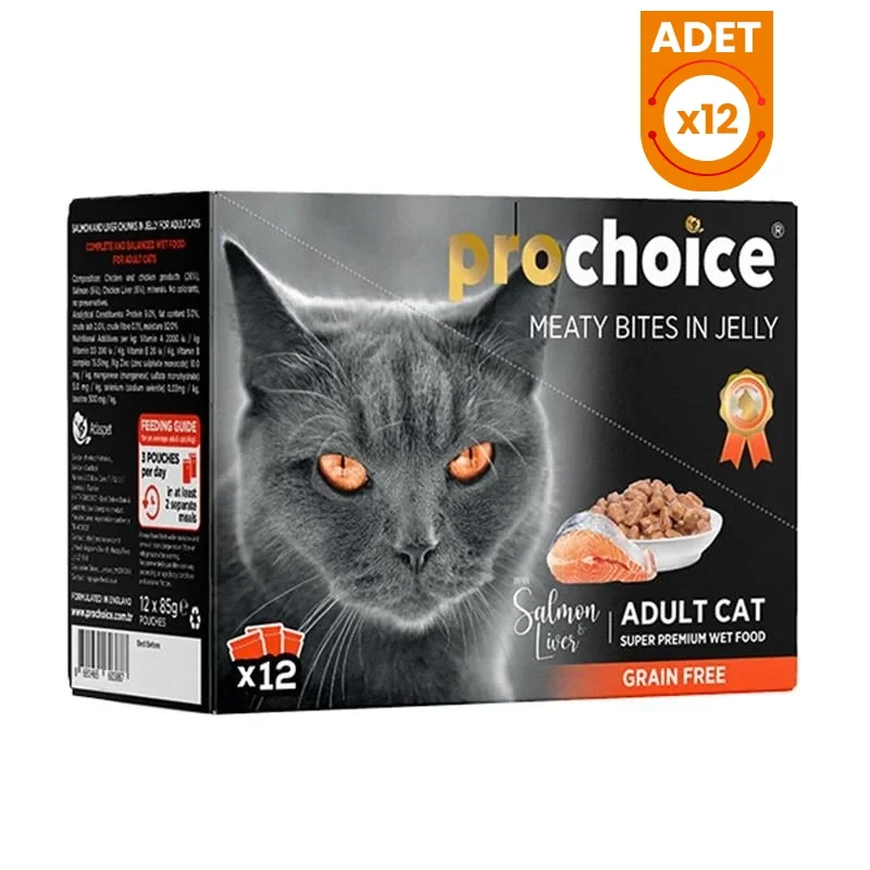 Pro Choice Somon ve Cigerli Family Pack Konserve Kedi Maması