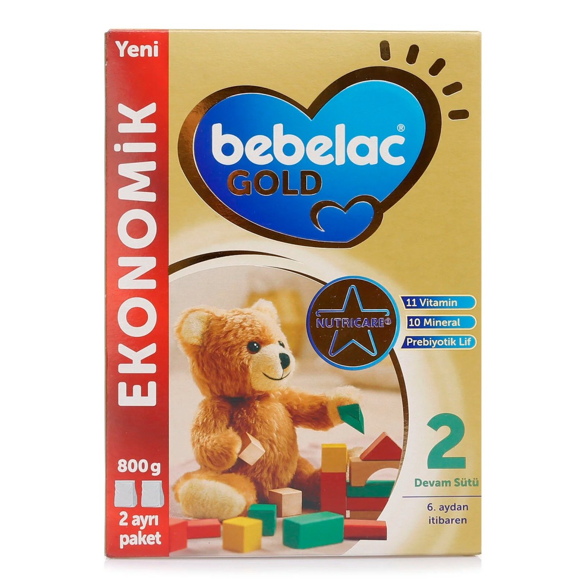 Bebelac Gold 2 Devam Sütü 800 gr 6-12 Ay