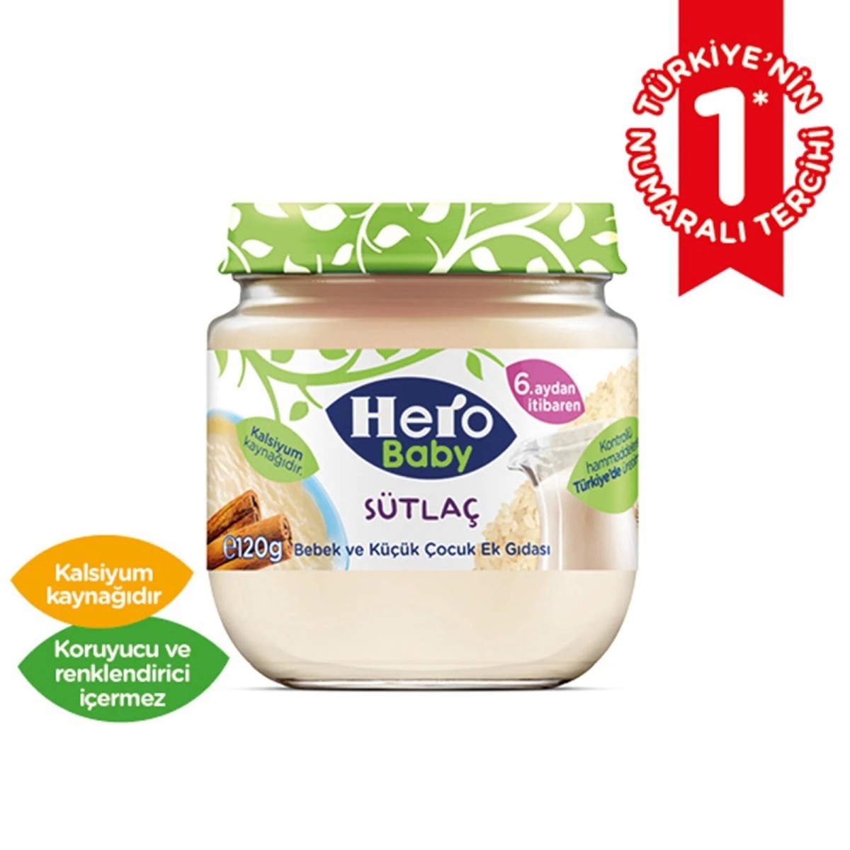 Hero Baby Sütlaç Kavanoz Mama 120 gr