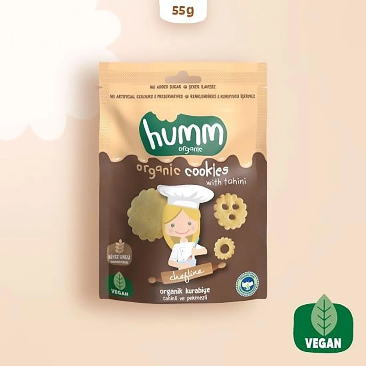 humm organic Tahinli Pekmezli Vegan Kurabiye 55 g
