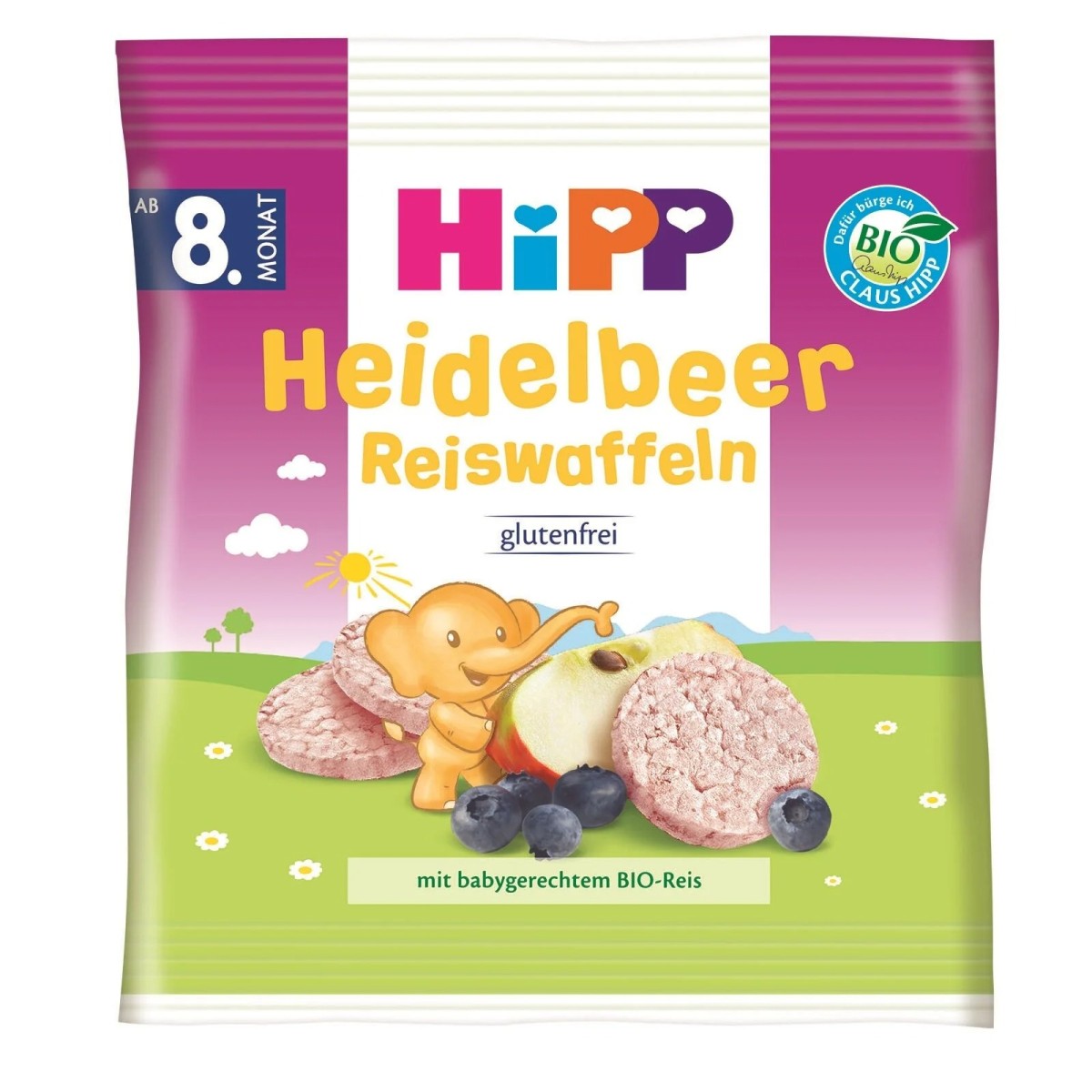 HiPP Yabanmersinli Pirinçli Bebek Gofreti 30 gr