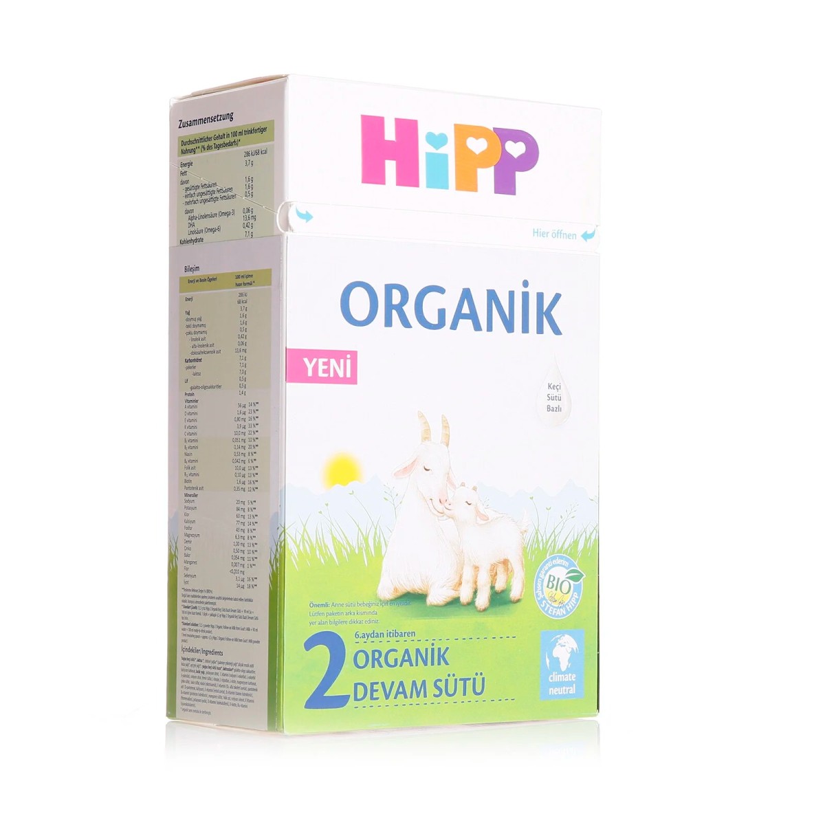 HiPP 2 Organik Keçi Sütlü Devam Sütü 400 gr 6+ Ay