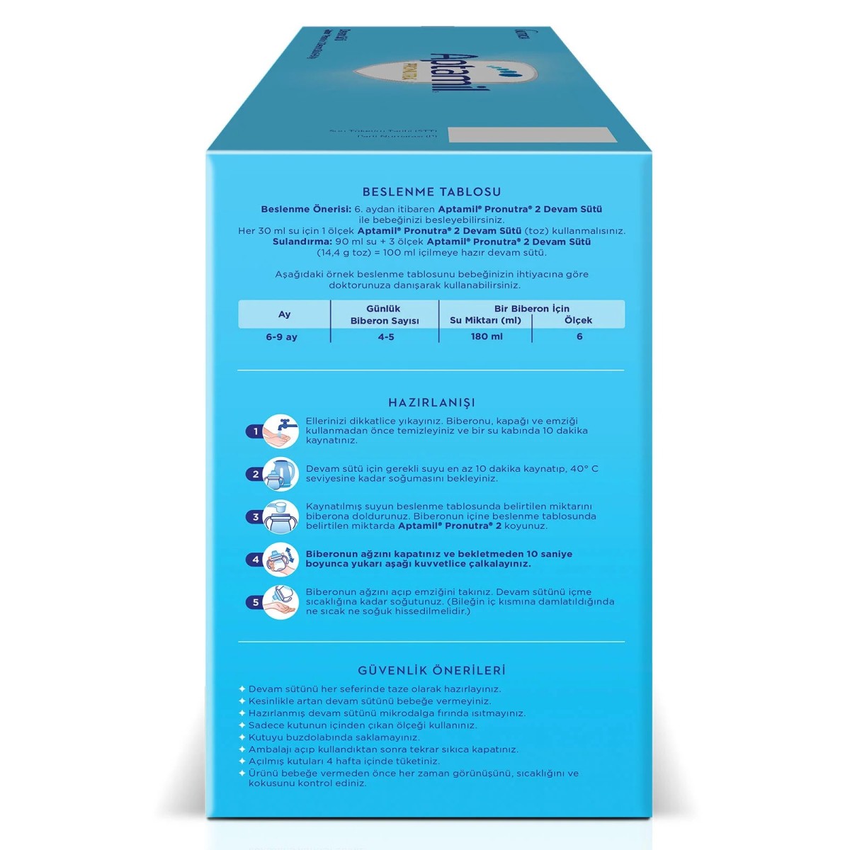 Aptamil 2 Devam Sütü 2'li Paket 2x1000 gr