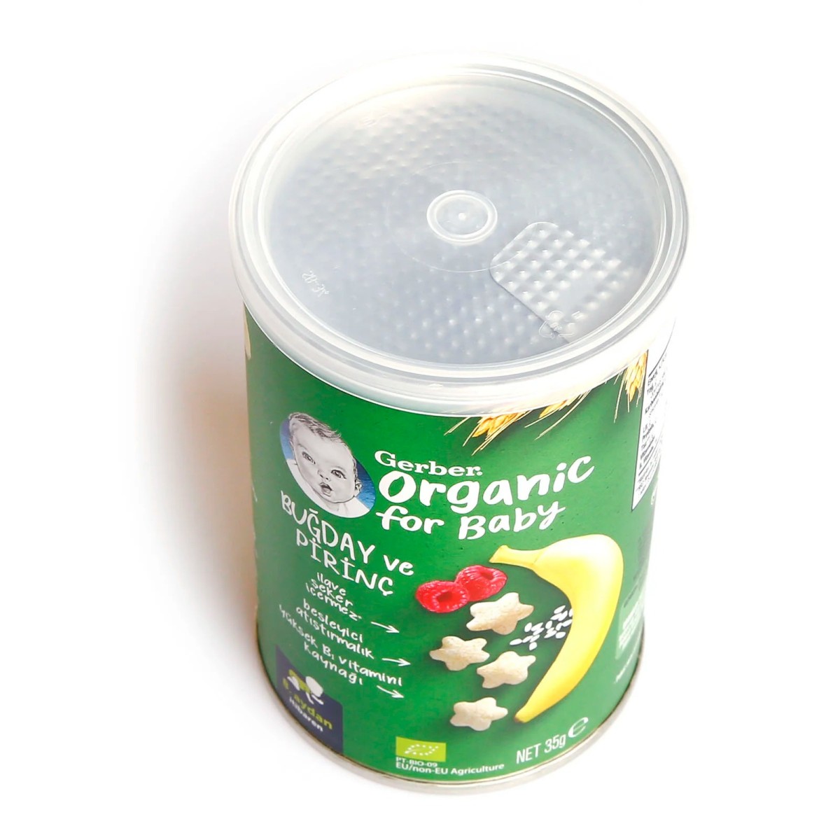 Gerber Organik Buğday Ve Pirinç Bebek Atıştırmalığı 35 gr 8+ Ay