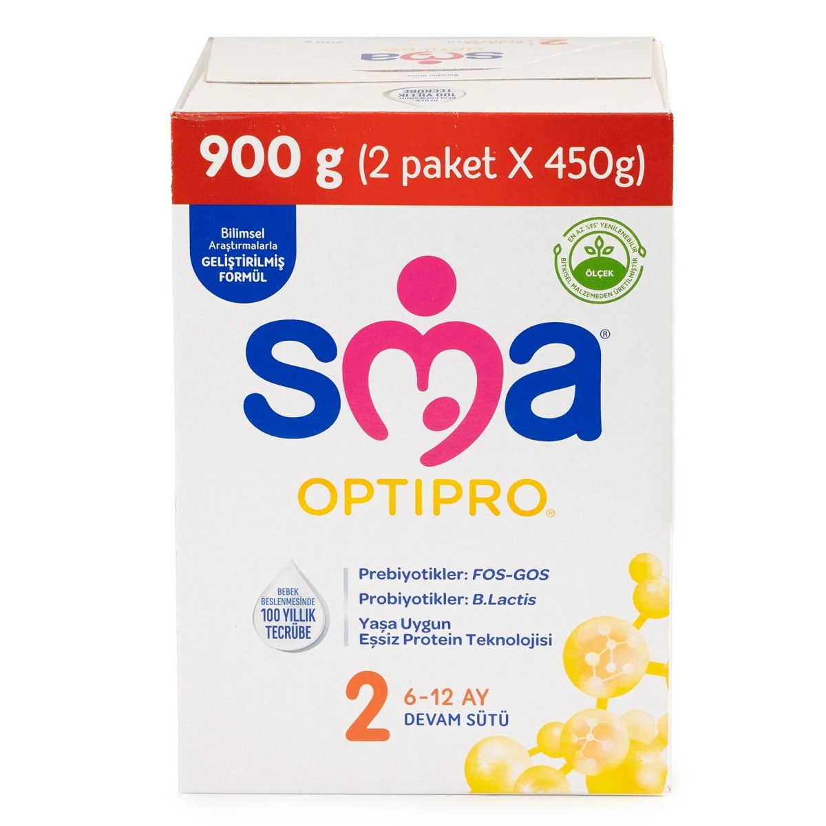 SMA OPTİPRO PROBİYOTİK 2 DEVAM SÜTÜ 900 GR 6-12 AY