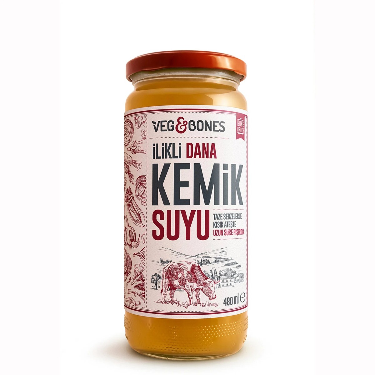 Veg&Bones Dana İlikli Kemik Suyu 480 ml