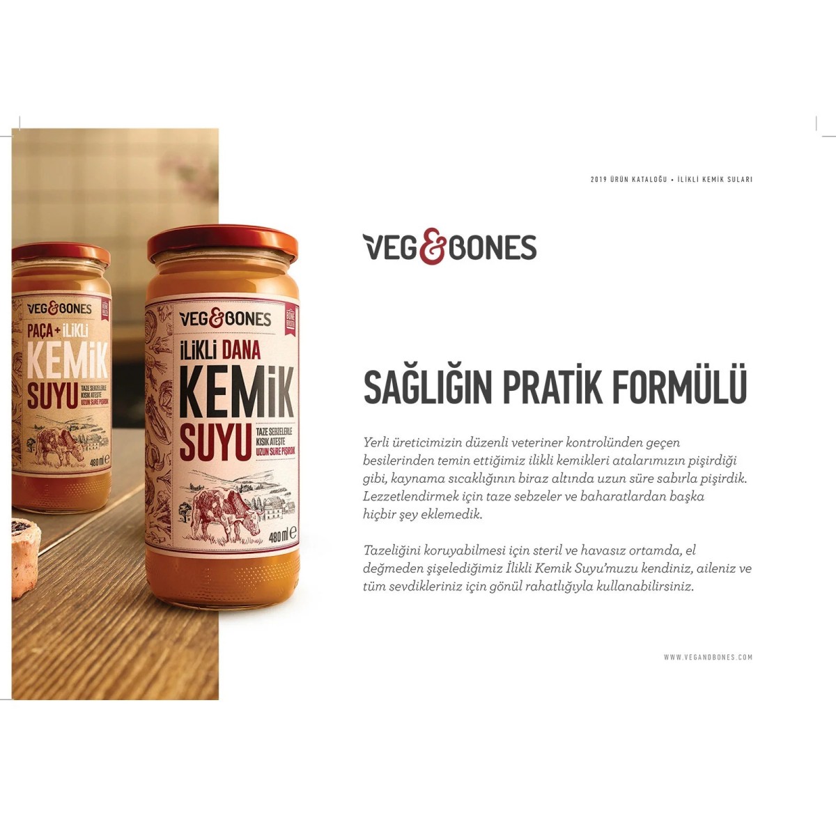 Veg&Bones Dana İlikli Kemik Suyu 480 ml