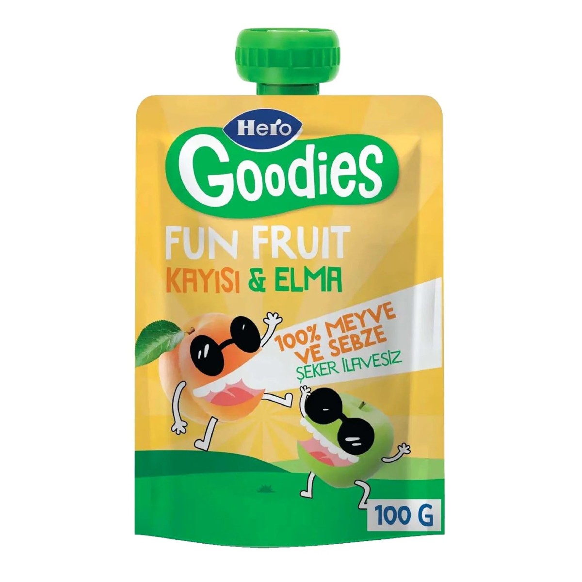 Hero Goodies Kayısı Elma Püresi 100 gr