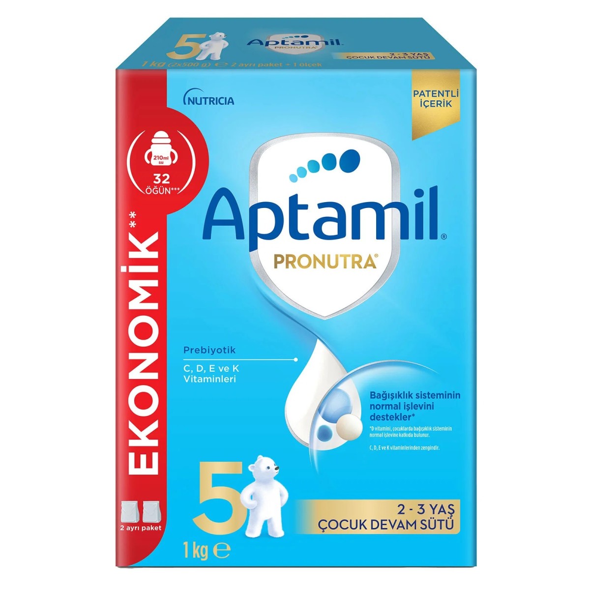 Aptamil 5 Çocuk Devam Sütü 1000 Gr 2-3 Yaş