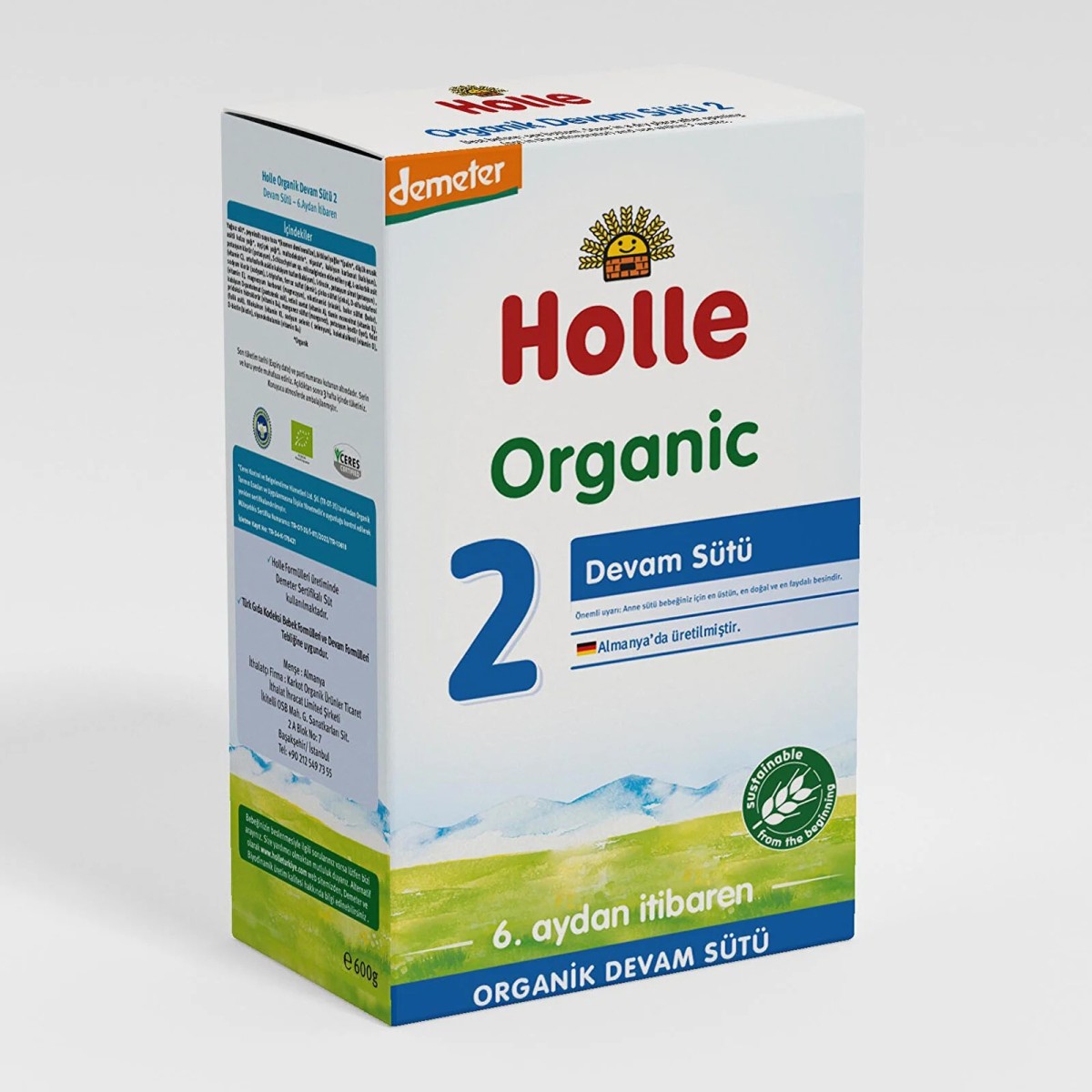 Holle Organik 2 Bebek Devam Sütü 600 gr +6 Ay
