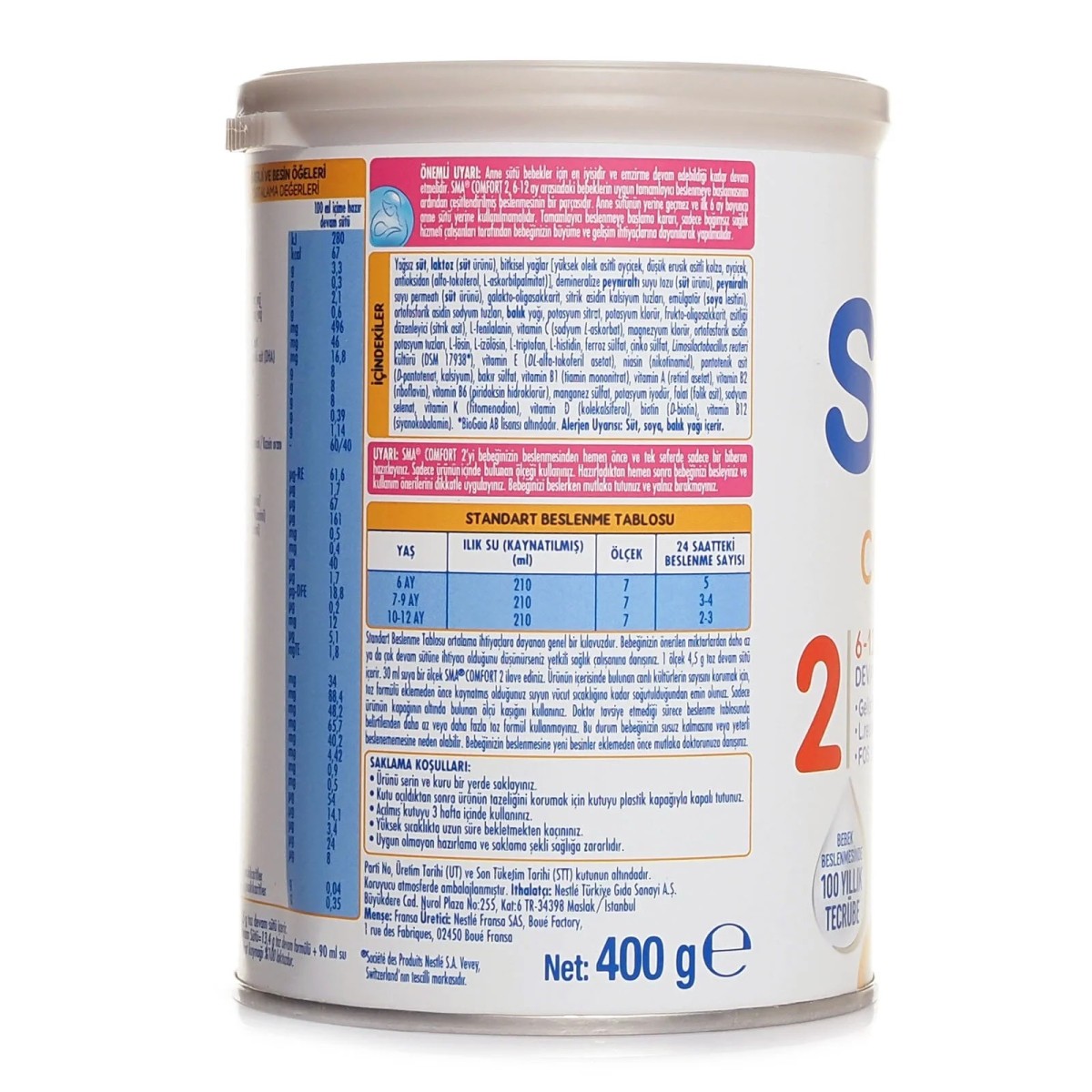 SMA Comfort 2 Devam Sütü 400 gr 6-12 Ay