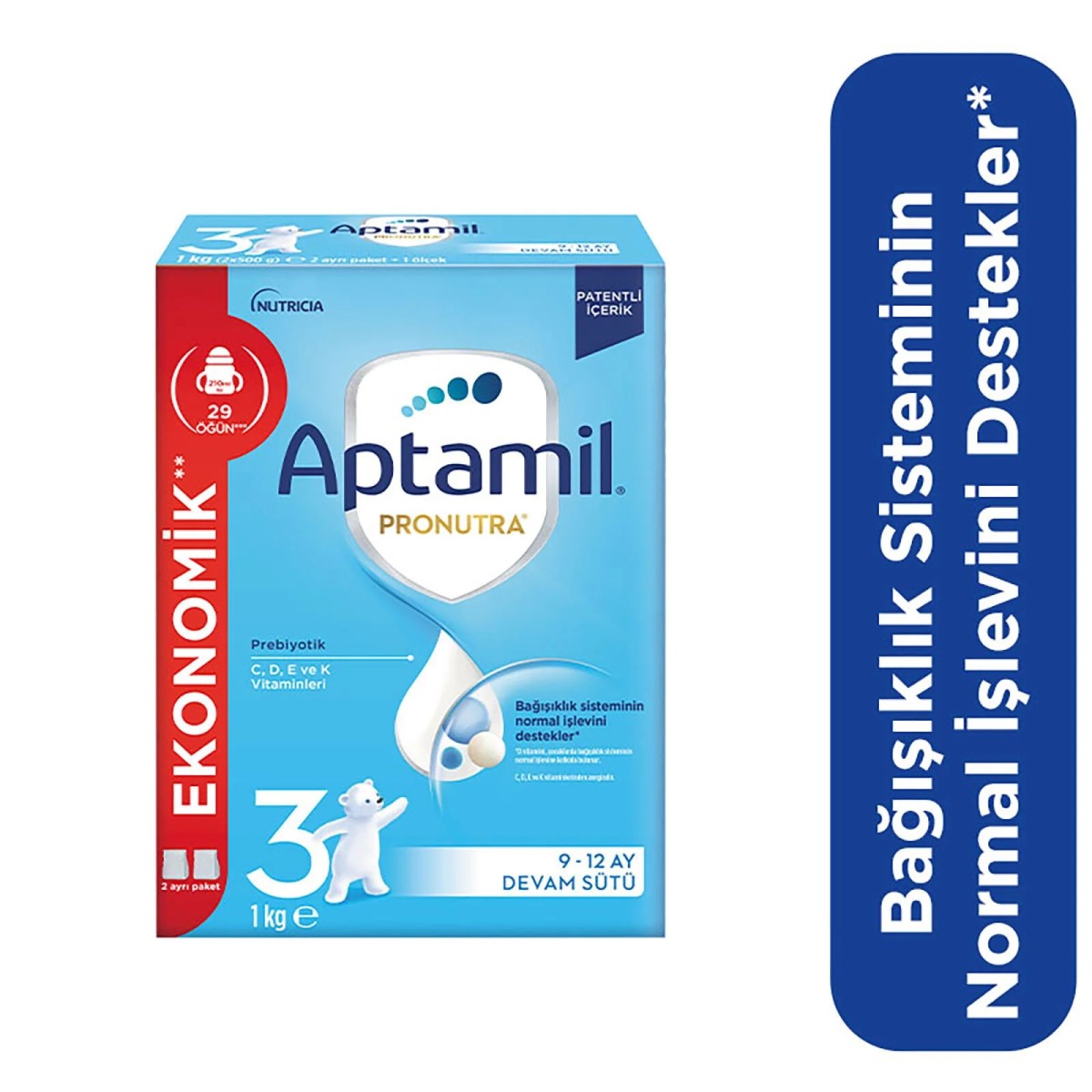 Aptamil 3 Devam Sütü 1000 gr 9-12 Ay