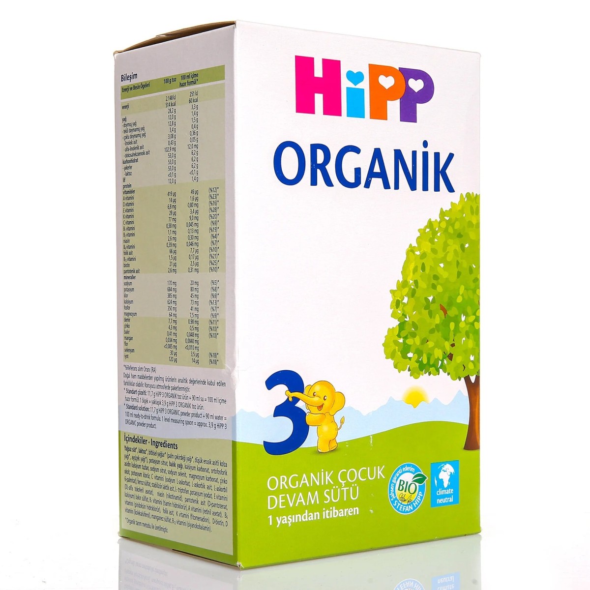 HiPP 3 Organik Çocuk Devam Sütü 600 gr 1+ Yaş