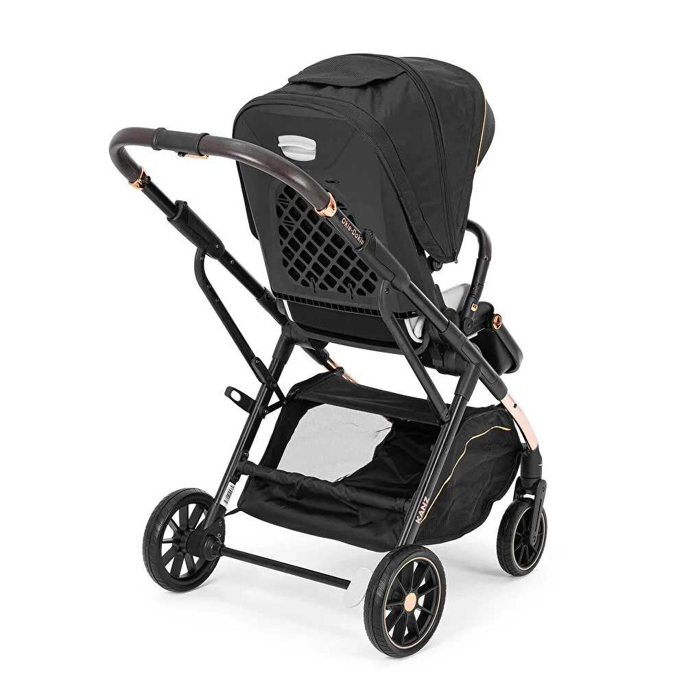 Okie Dokie Travel Sistem Bebek Arabası Tek Elle Katlanabilir Çift Yönlü 0-4 Yaş 22 Kg Siyah
