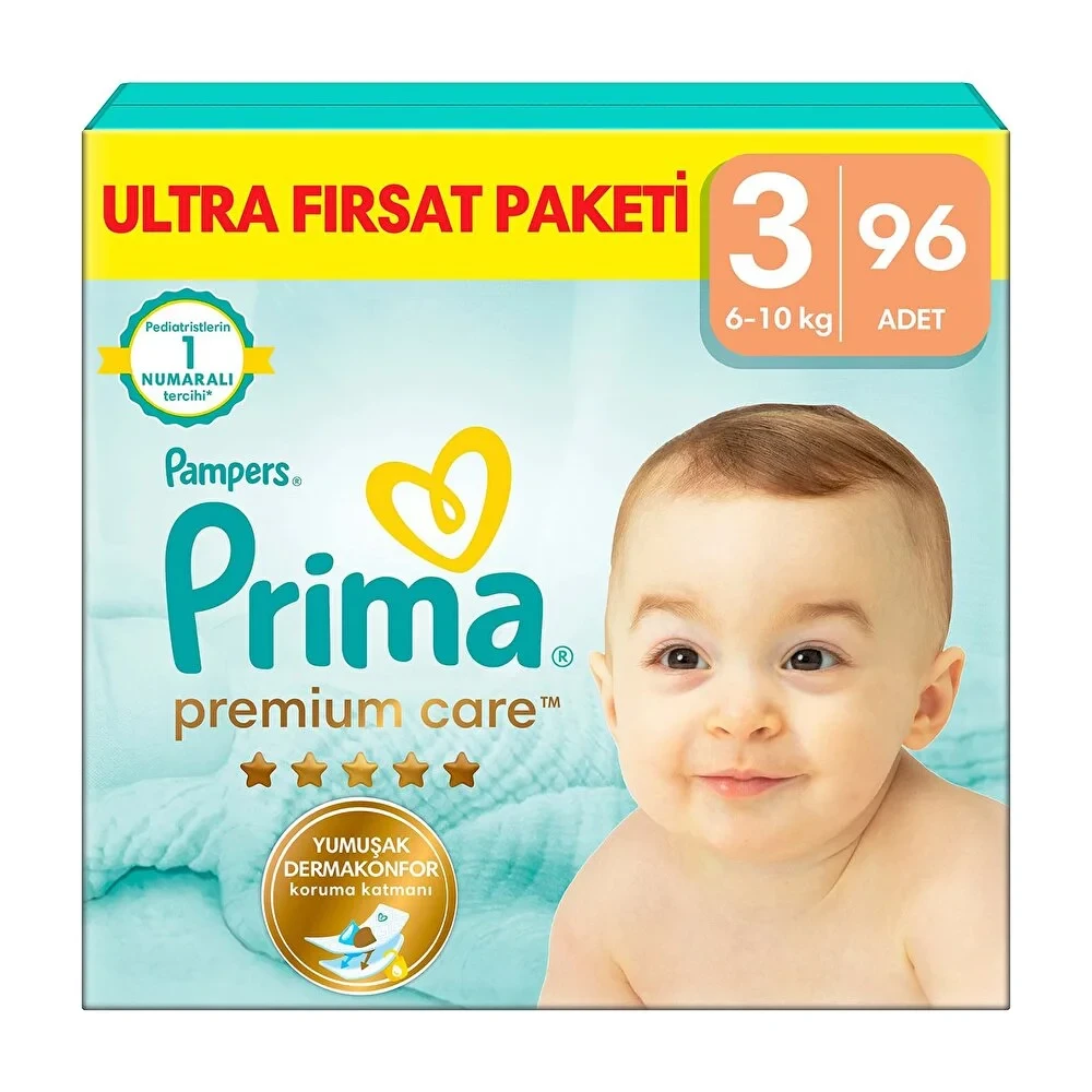 Bebek Bezi Premium Care 3 Beden Midi Ultra Fırsat