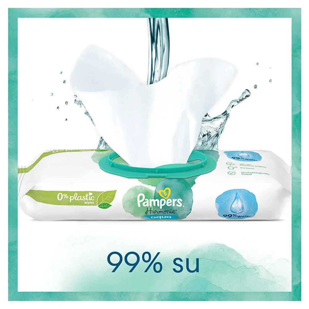 Pampers Aqua Pure Bebek Islak Mendil 9x48 Adet