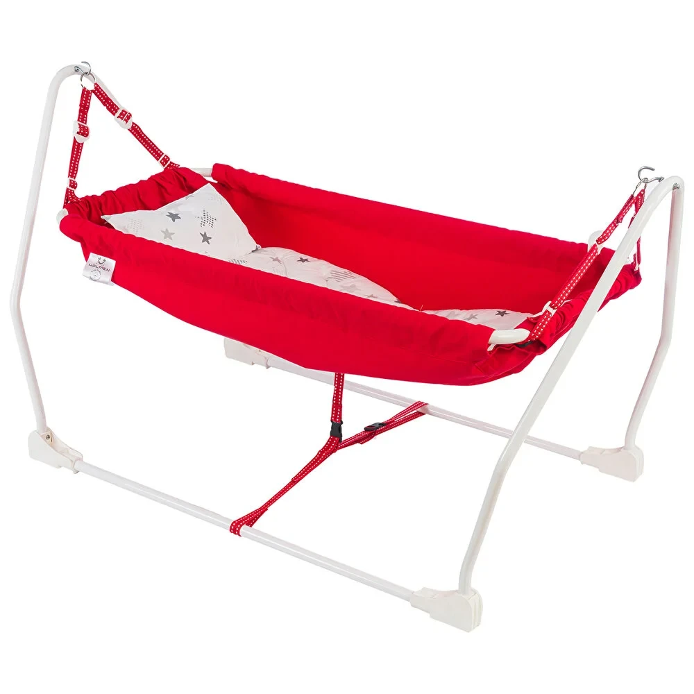 Marmaris Katlanır ve Sallanabilir Bebek Hamağı Kırmızı