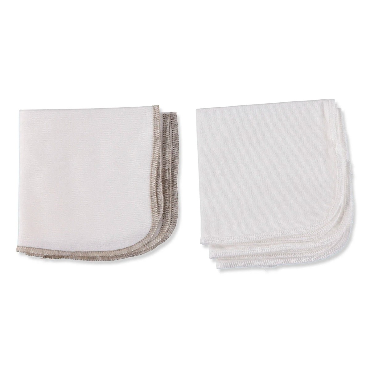 HelloBaby Yenidoğan Unisex Bebek Ağız Mendili İnterlok Ekru