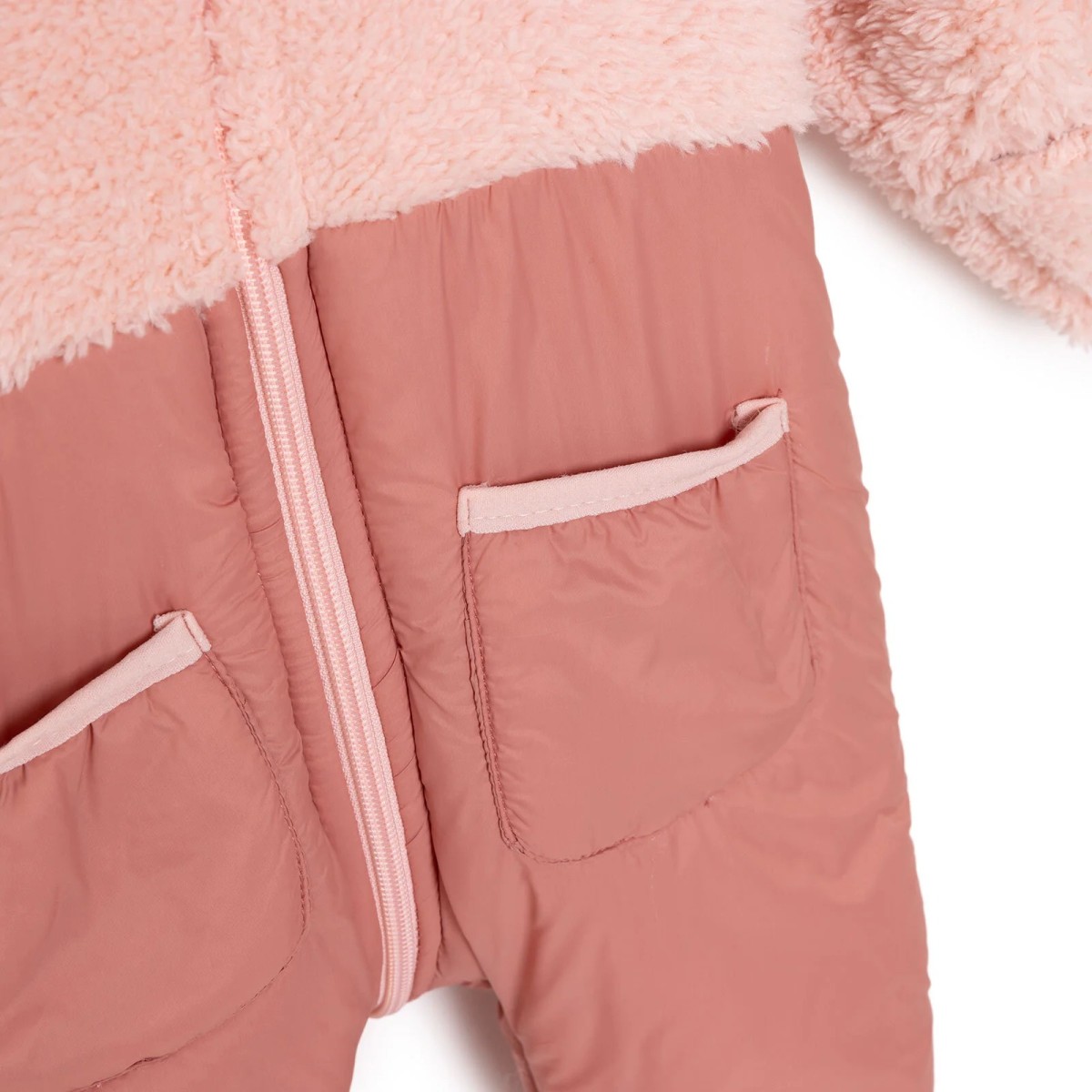 Midimod Yenidoğan Kız Bebek Patikli Tulum Wellsoft Pembe