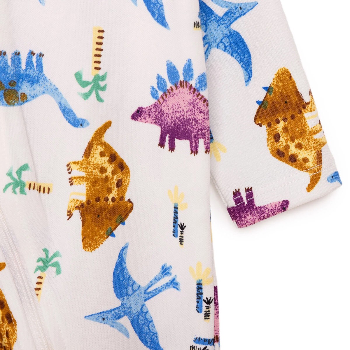 HelloBaby Yenidoğan Erkek Bebek Patikli Tulum İnterlok Ekru