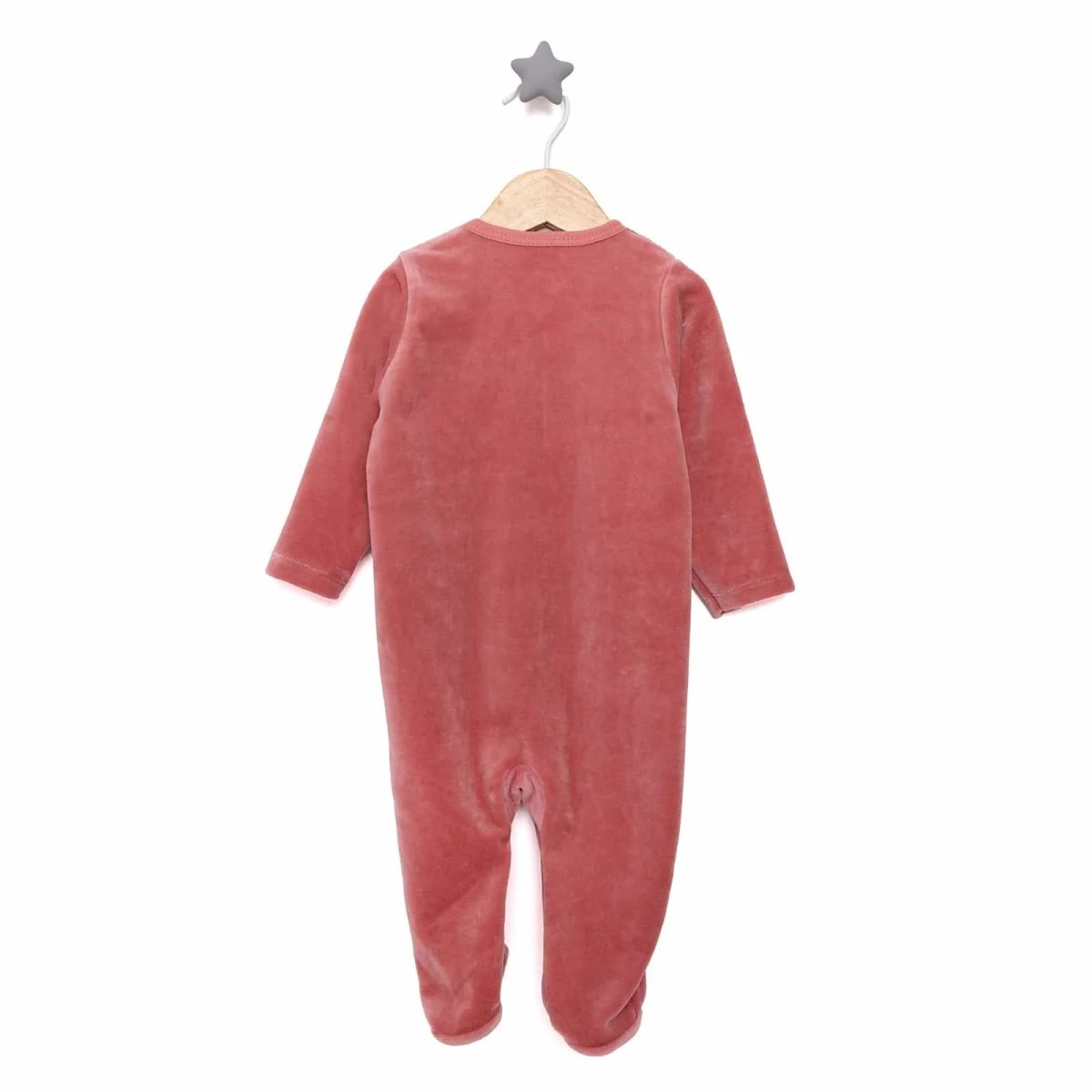 HelloBaby Yenidoğan Kadife Patikli Tulum Unisex