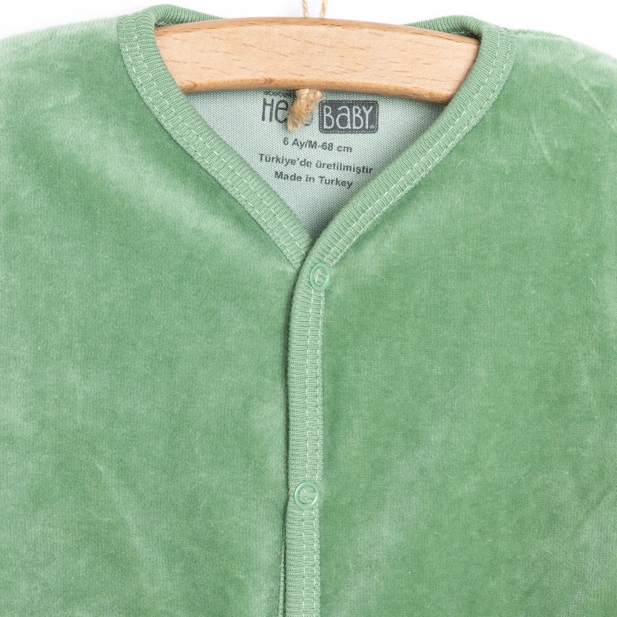 HelloBaby Yenidoğan Kadife Patikli Tulum Unisex