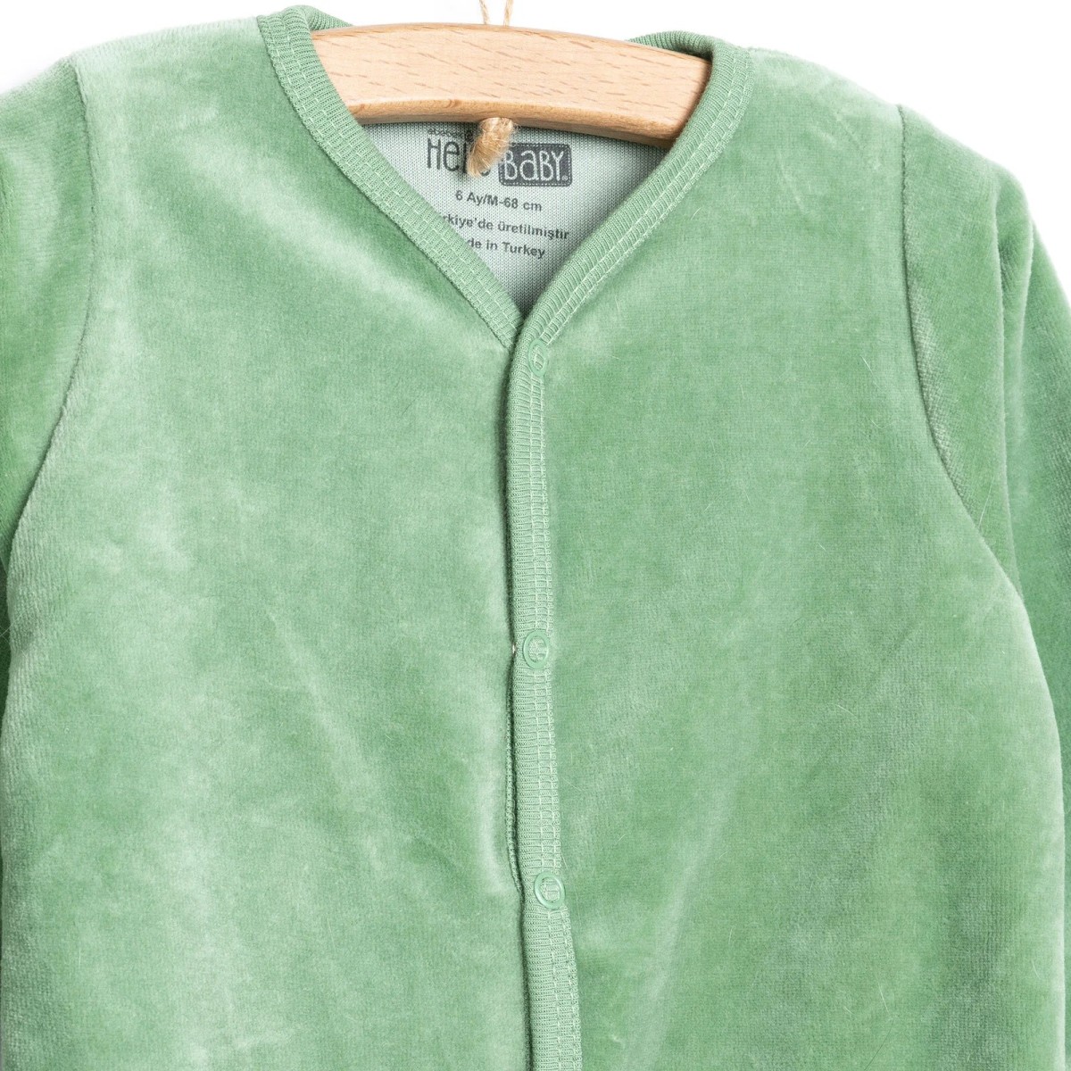 HelloBaby Yenidoğan Kadife Patikli Tulum Unisex