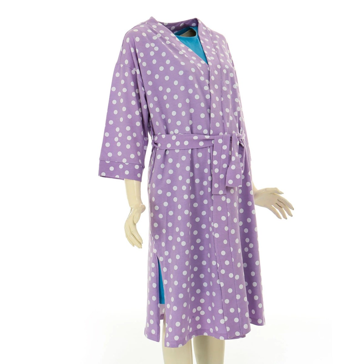 Baby mom Anne Giyim Sabahlık Puantiyeli Mor