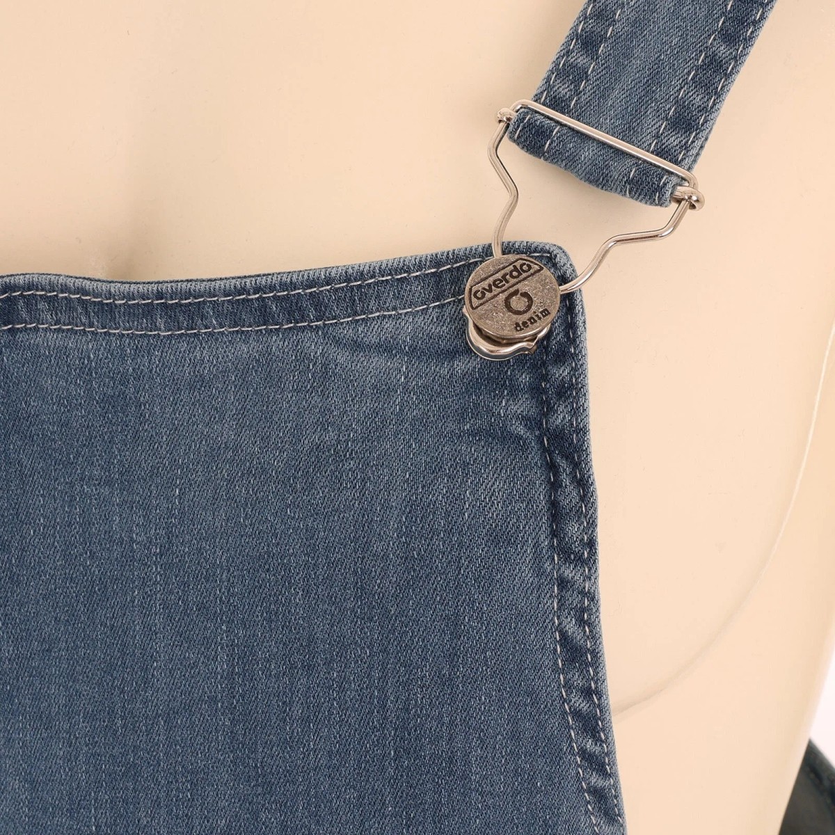 Overdo Anne Giyim Hamile Salopet Denim Rahat Kalıp Mavi