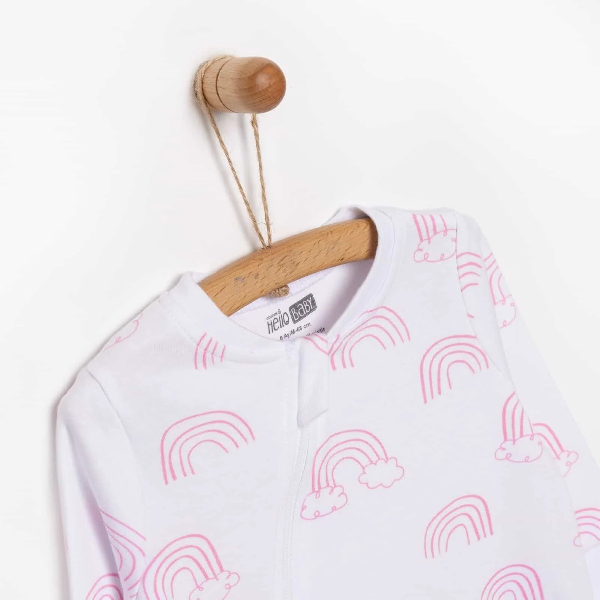 Fermuarlı Patiksiz Tulum Kız Bebek