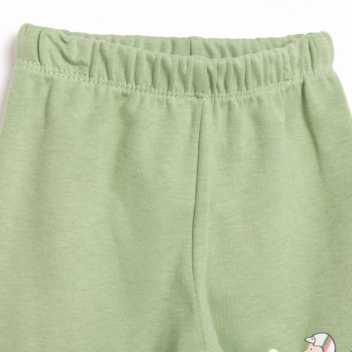 HelloBaby Erkek Bebek 2li Çoraplı Pantolon İnterlok Haki