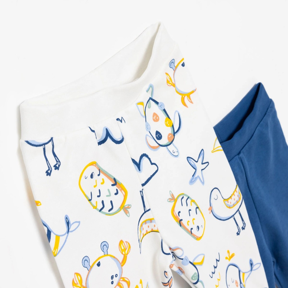 HelloBaby Basic Erkek Kaplumbağa Desenli 2li Patiksiz Alt Erkek Bebek