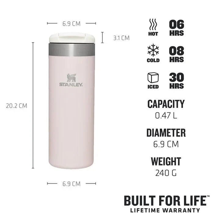 Stanley The Aerolight Transit Mug Rose Quartz Metallic 0,47L