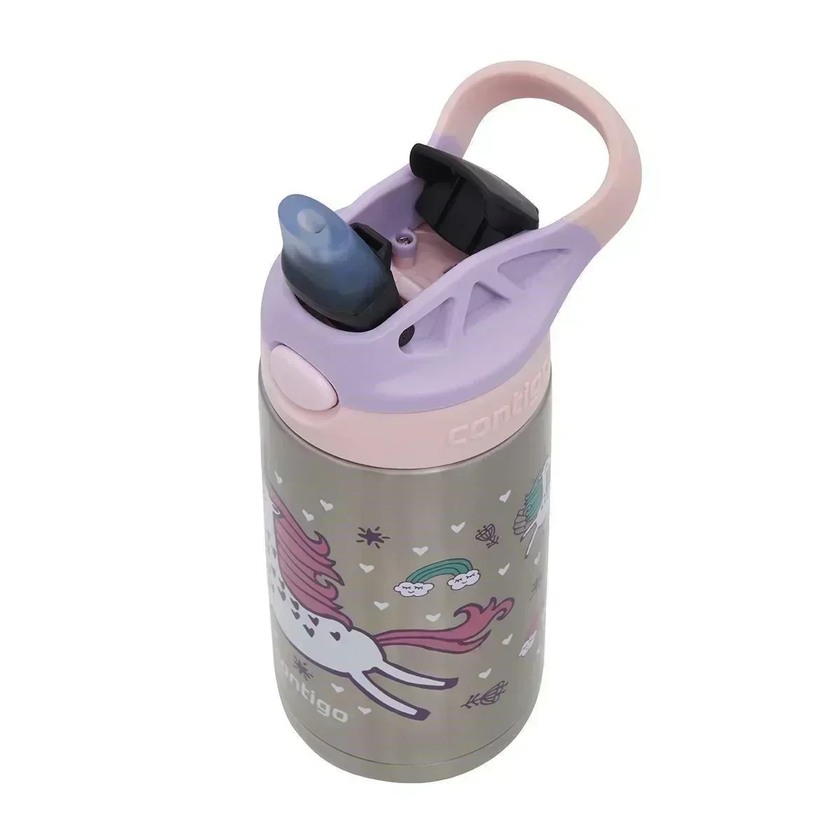 Contigo Gizmo Unicorn Çelik Çocuk Suluğu 380ML Pembe