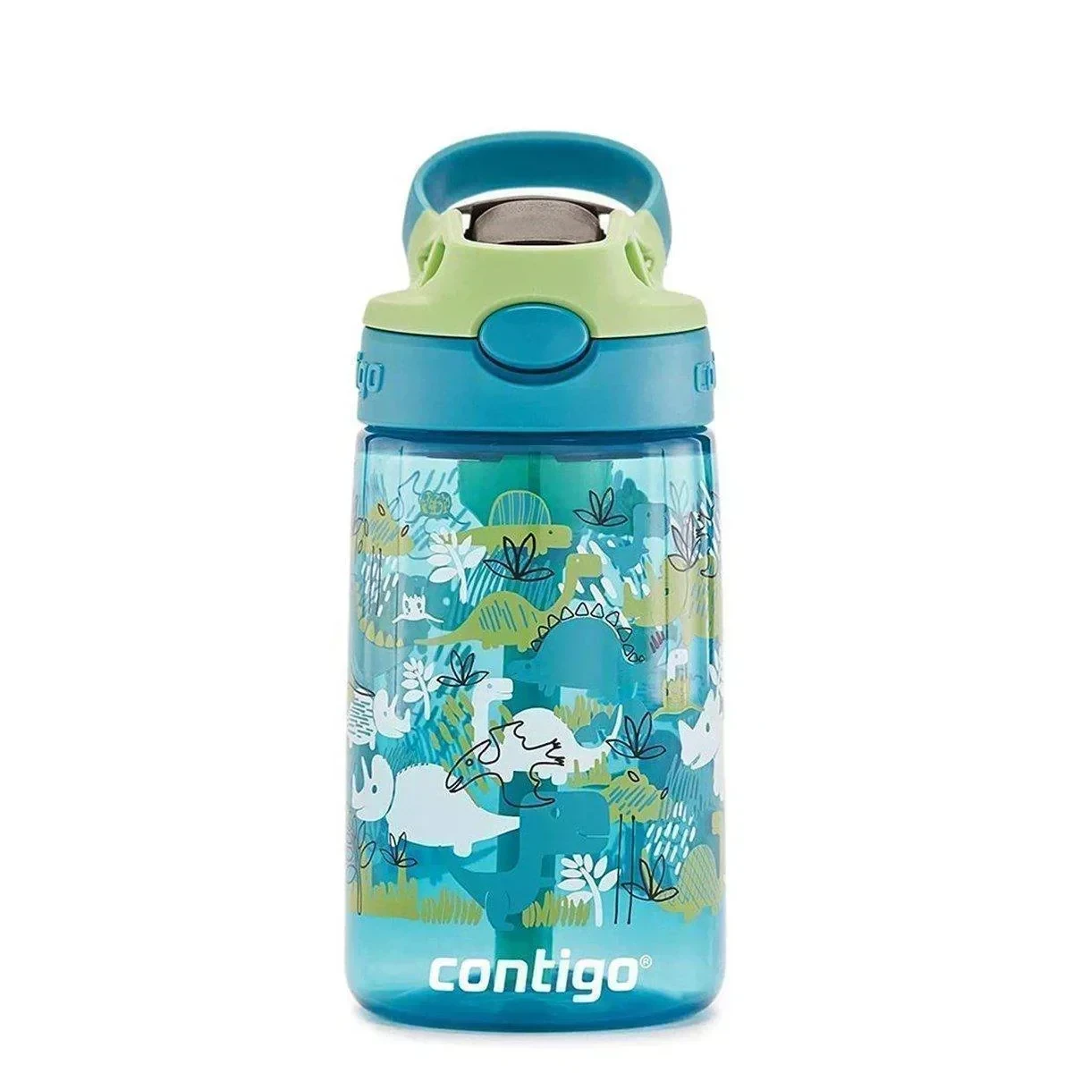 Contigo Gizmo Flip Pro Dinos Tritan Çocuk Suluğu 420ML Yeşil