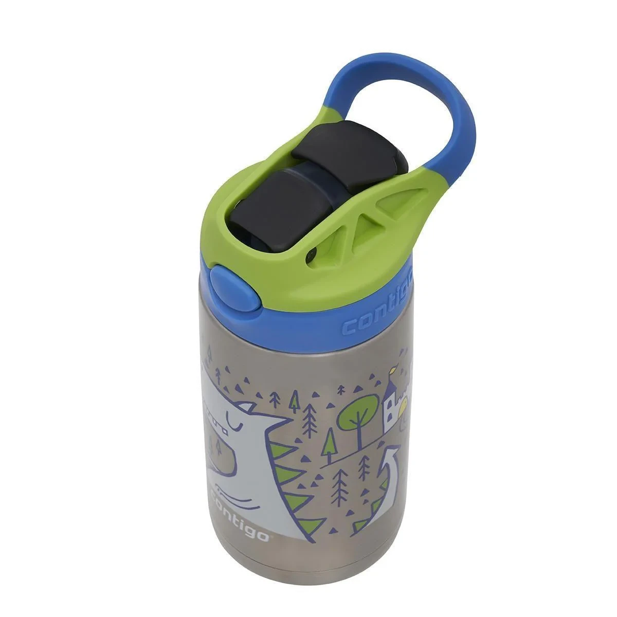 Contigo Gizmo Dragon Çelik Çocuk Suluğu 420ML Ejderha Desenli
