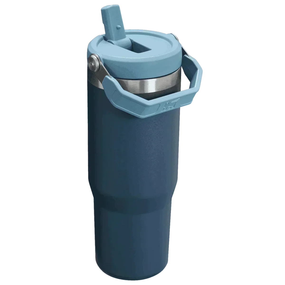 Stanley The Iceflow Flip Straw Tumbler Pipetli Termos Navy 30 OZ - 0.88L